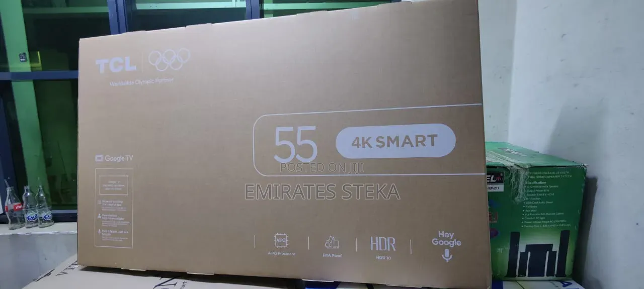 TCL 55 Inch V6D HDR Google TV AiPQ Processor Dolby Audio Bezel