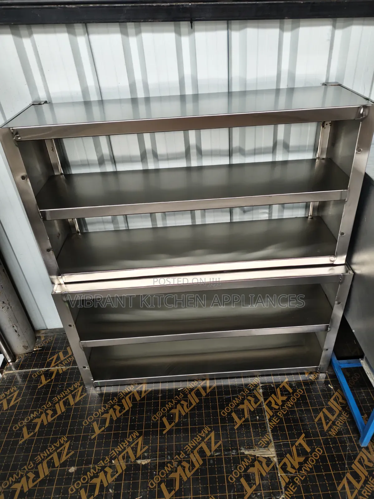Double Tier SS Wall Shelf