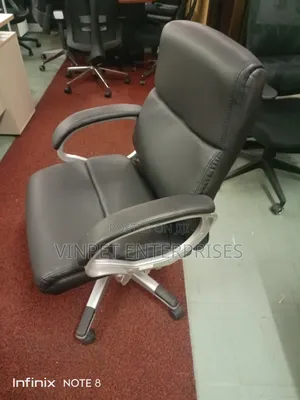 Mid Back Leather Office Chair