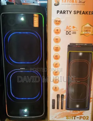 Sayona SHT-P02 100W Party Speaker With 2 Microphones