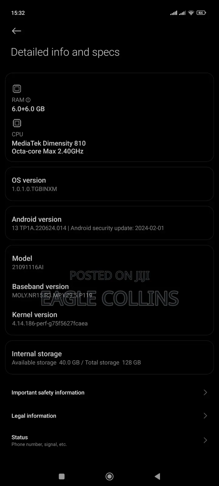 Xiaomi 11 Lite 5G NE 128 GB Blue