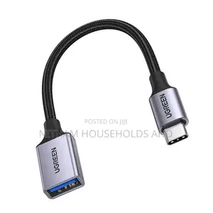 Ugreen Us378 USB C Male to USB 3.0 Female 0.15m Otg (Black)