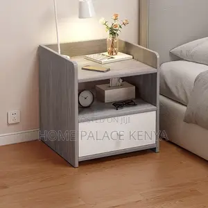 Nightstand; Contemporary Wooden Nightstand With Storage Drawer