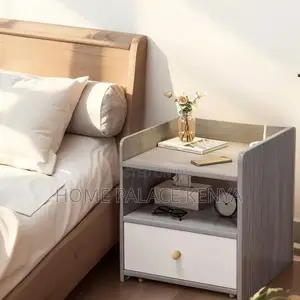 Nightstand; Contemporary Wooden Nightstand With Storage Drawer