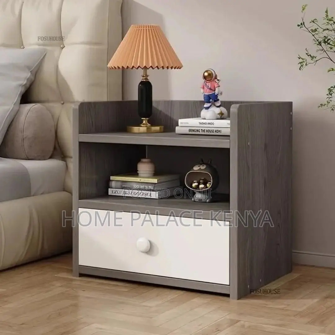 Nightstand; Contemporary Wooden Nightstand With Storage Drawer