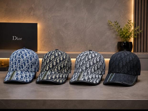 Unisex Cotton Canvas Dior Caps