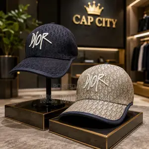 Unisex Cotton Canvas Dior Caps 
