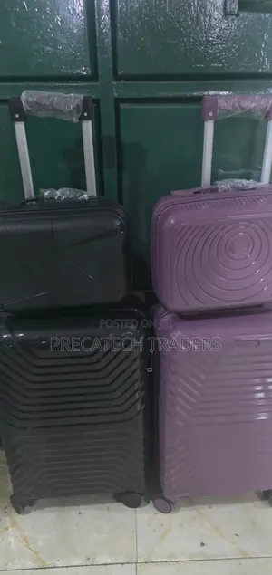 Stylish 2 in 1 Rubber Suitcase Bag