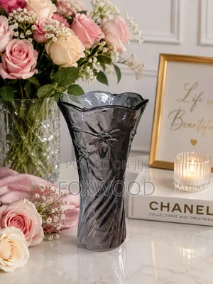 Red Cherry Black Flower Vase*