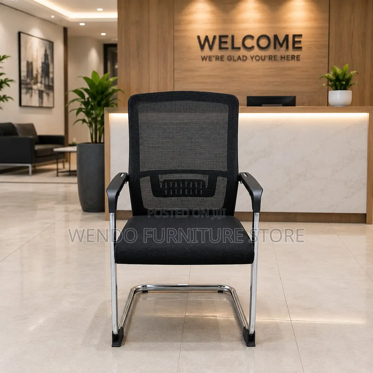 Office Chair; Visitors High Backrest Office Chair With Breathable Back