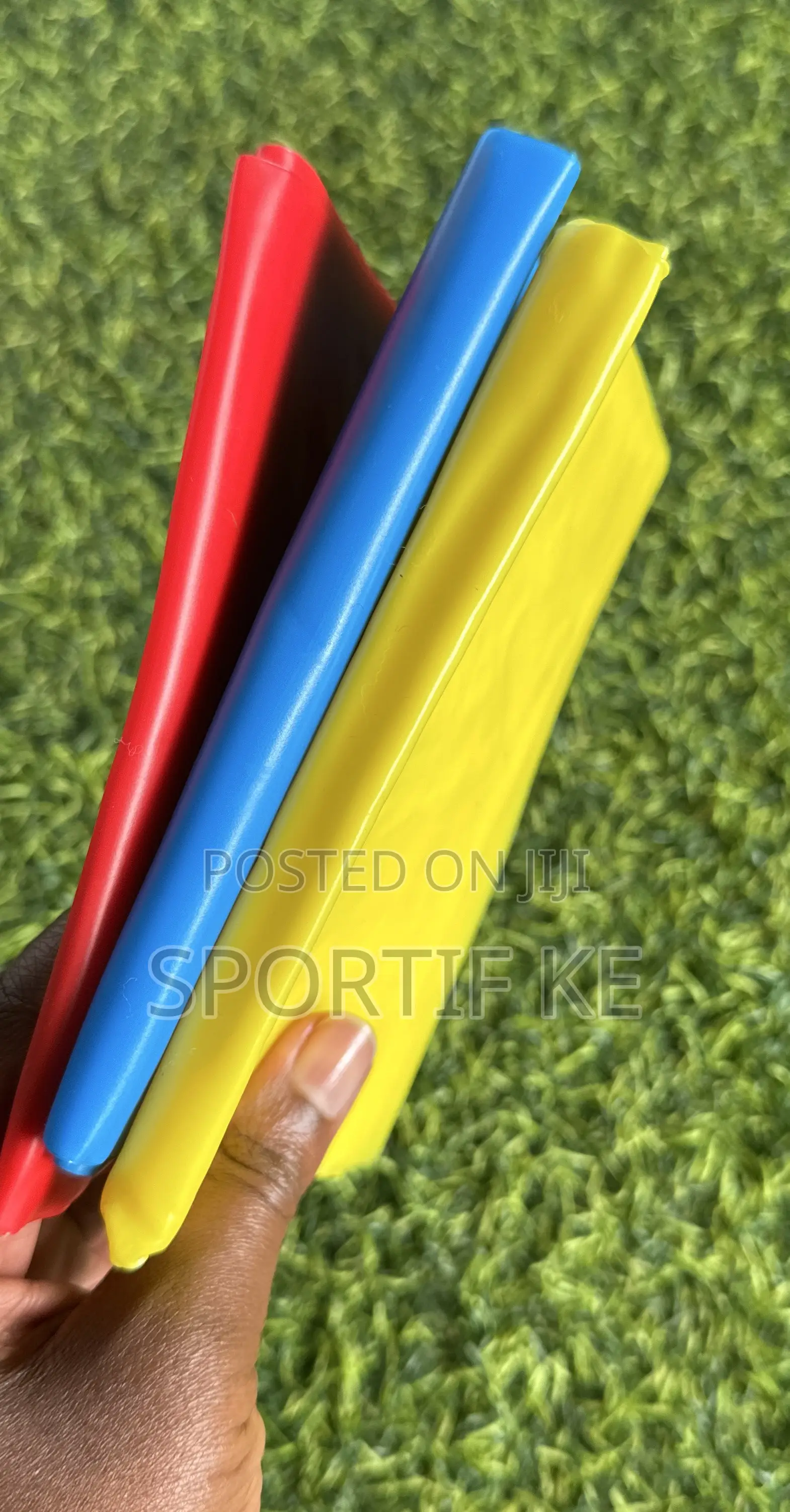 Three Tpe Resistance Bands – Yellow, Blue Red