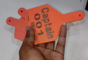 Orange Cattle Ear Z - Tags - Customized