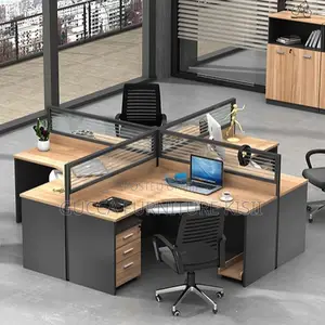 Workstation; 4 Way Workstation Curved