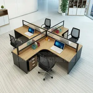 Workstation; 4 Way Workstation Curved