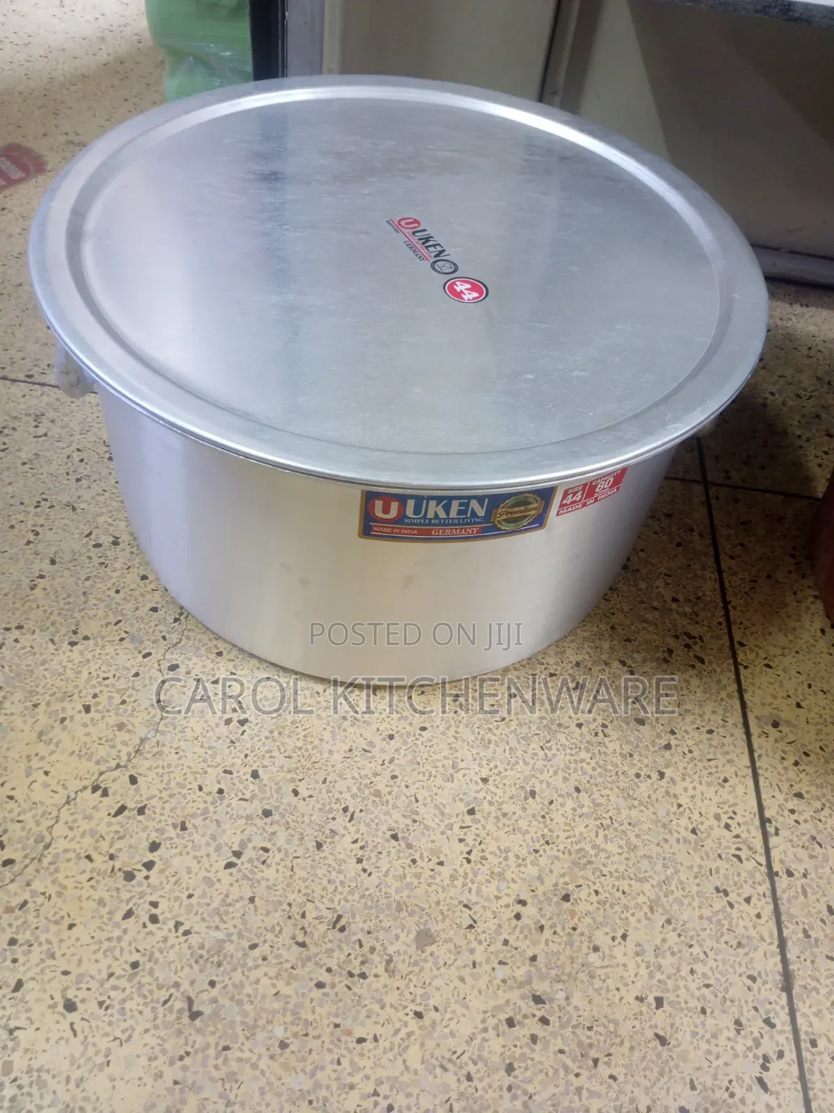 80 LTR Heavy Gauge Aluminium Sufuria With Handle