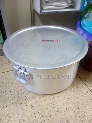 80 LTR Heavy Gauge Aluminium Sufuria With Handle