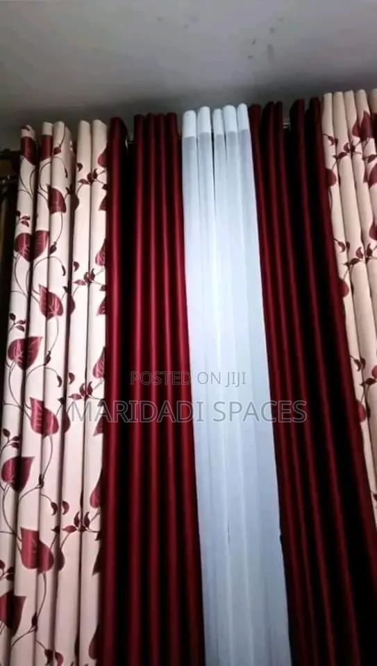 Flowered Pattern Curtains - main view