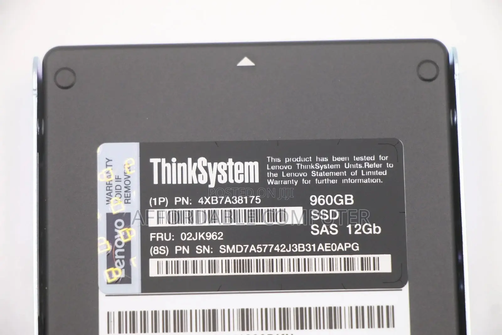 Lenovo Thinksystem 4xb7a38175 2.5" 960gb Sas 12g Sr650 Server SSD
