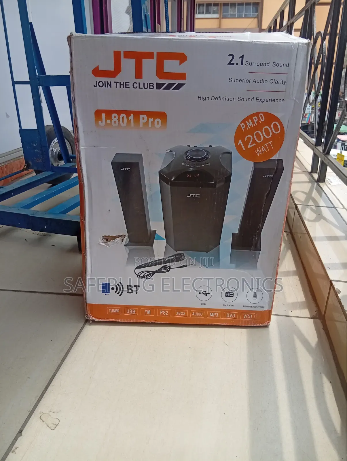 JTC 12000W Bluetooth Home Theatre – 2.1CH