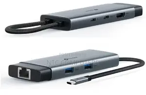 TP-Link 9 Port Hub -USB Type C to RJ 45,with SD microSD -TL-UH6120C