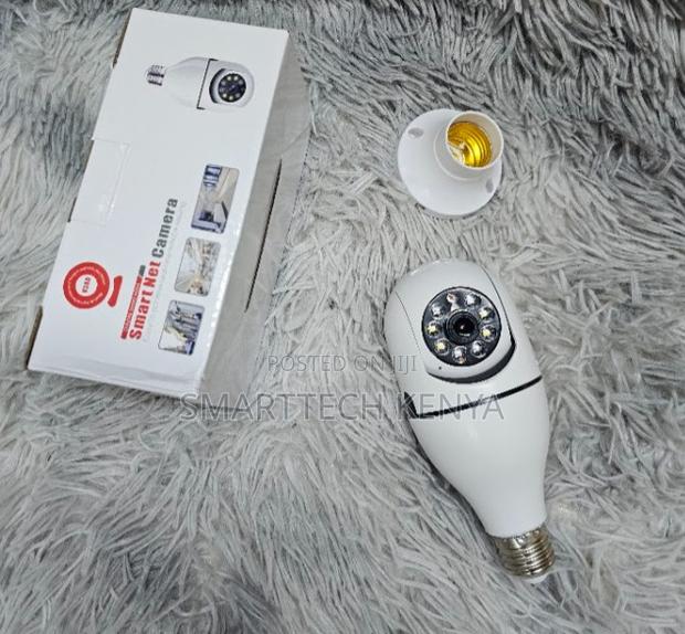 360° Smart WiFi Bulb Security Camera With Colour Night Vision