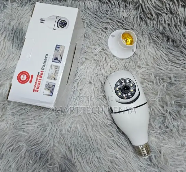 360° Smart WiFi Bulb Security Camera With Colour Night Vision