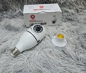 Smart WiFi CCTV Bulb Camera With 360° View Night Vision