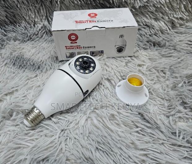 Smart WiFi CCTV Bulb Camera With 360° View Night Vision