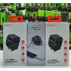 Havit Uc250 35w Gan Fast Charging Travel Charger With Stretch Cable