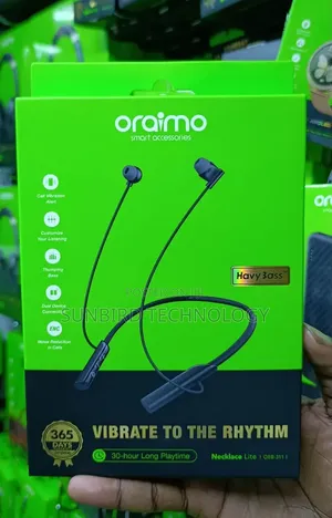 Oraimo Oeb-311 Necklace Lite Havybass 30-Hours Long Playtime.