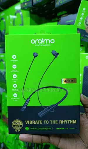 Oraimo Oeb-311 Necklace Lite Havybass 30-Hours Long Playtime.