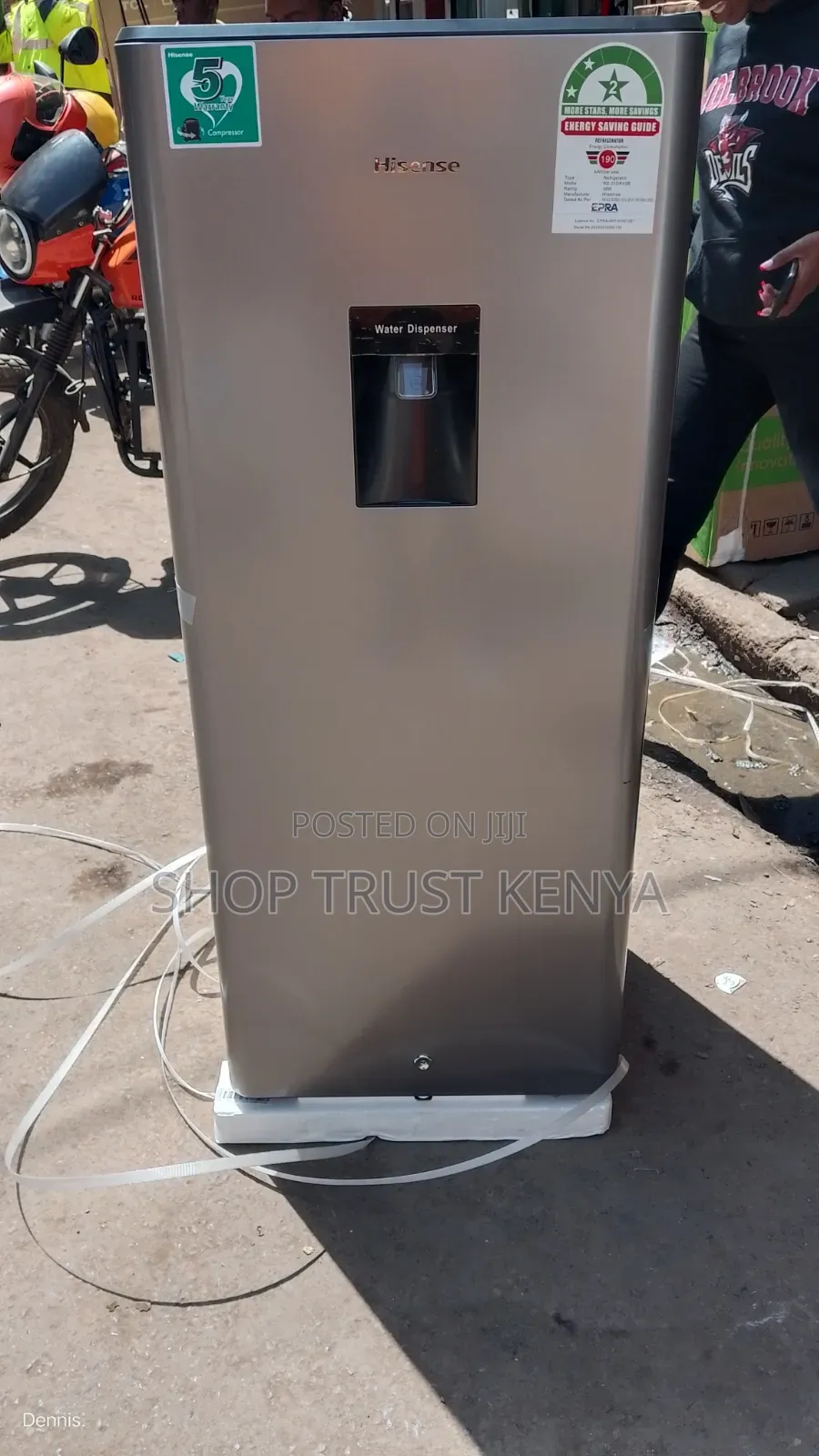 Hisense Fridge 176Litres Single Door With Dispenser