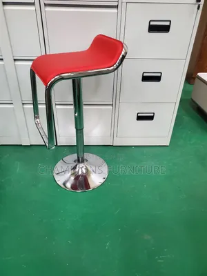 Red Sleek Apex Barstool