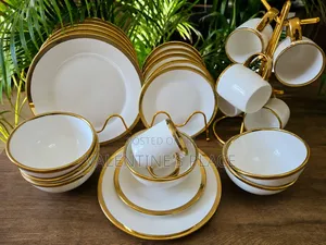 Stylish Dinnerset Round Gold Diner Set