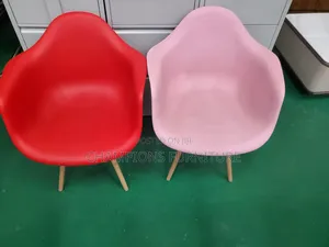 Eames Style Armchair With Wooden Leg