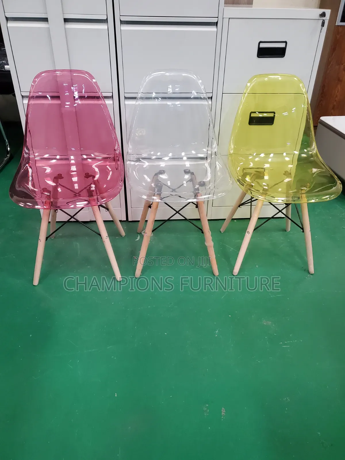 Acrylic Eames Style Accent Chairs
