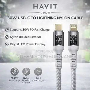 Havit Charging Cable Cb6241 Type-C Lightning Fast