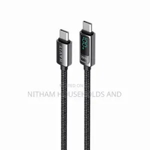 Havit USB-C to USB-C, Fast Charging Cable Pd100w, Led Display 200cm