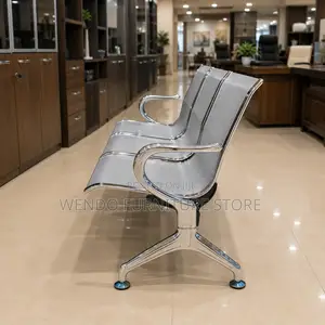 Office Bench; Three Seaters Metallic Anti Scratch Office Bench