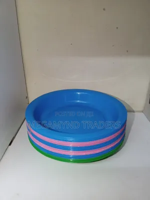 12pc Reusable Plastic Plates / Party Plate