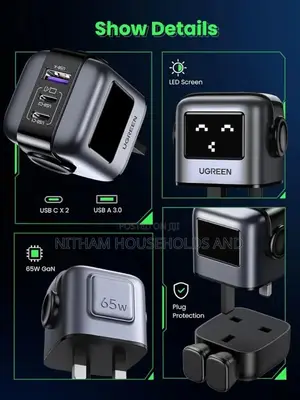 Ugreen Uno Rg 65w Gan Fast Charging Adapter (Cd361)