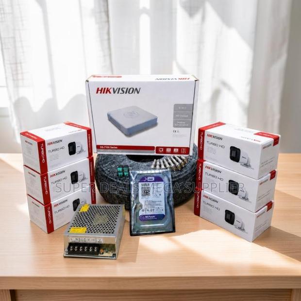 Low Prices 6 Hikvision 1080P Full HD 2MP CCTV Cameras Complete Kit