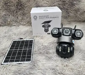 4G Solar Powered PTZ Security Camera Triple Lens CCTV