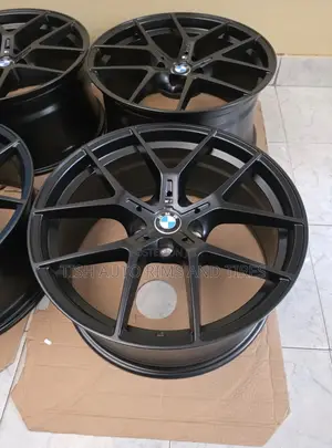 Black Web 19 Inch BMW Rims Set Staggered
