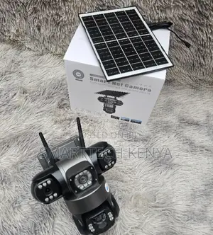4G Outdoor Solar PTZ Camera Triple Lens With Night Vision