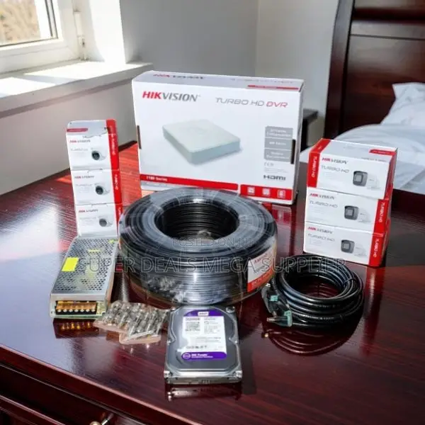 Factory Price 6 Hikvision 1080P Full HD 2MP CCTV Cameras Complete Kit