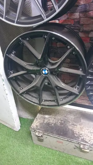 Black Web 19 Inch BMW Rims Set Staggered