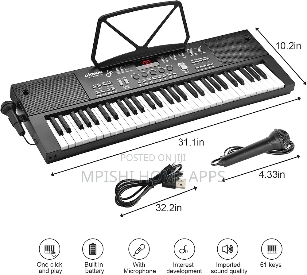 61pcs BIGFUN Keyboard Piano