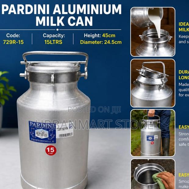Pardini 15 Litres Aluminium Milk Storage Can