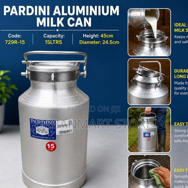 15 Litres Aluminium Milk Collection Transport Can